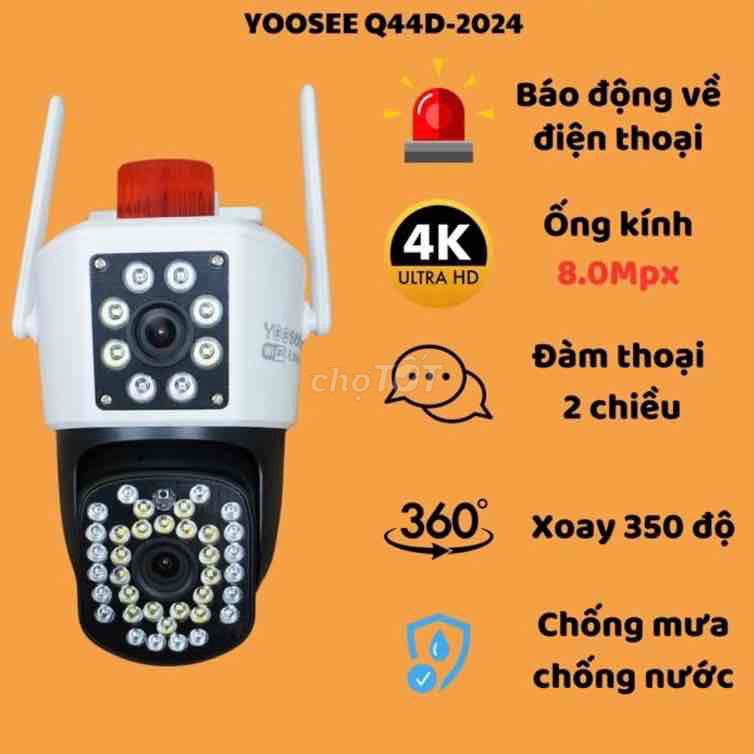 Camera Yoosee 2 mắt 2 ống kính khác nhau, New 100%