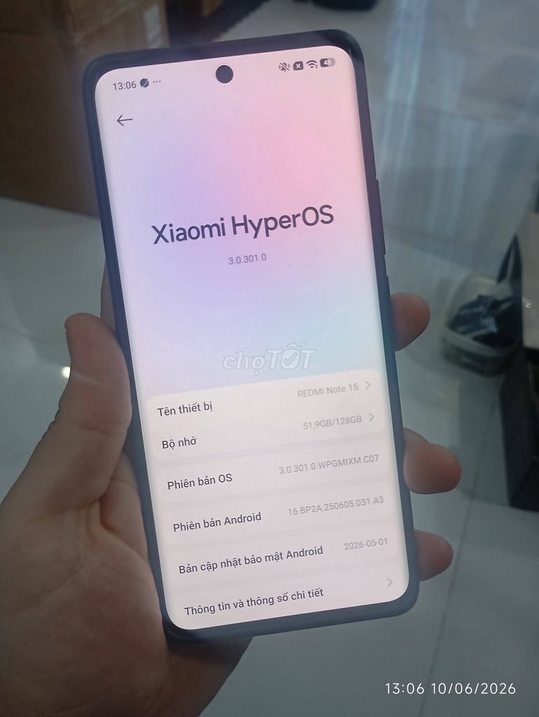 Xiaomi Redmi Note 15 8GB/128GB Đen. Mua bán Điện thoại tại Quận Bình Tân Tp Hồ Chí Minh được đăng bởi Hội Đồ Điện Tử hình 1
