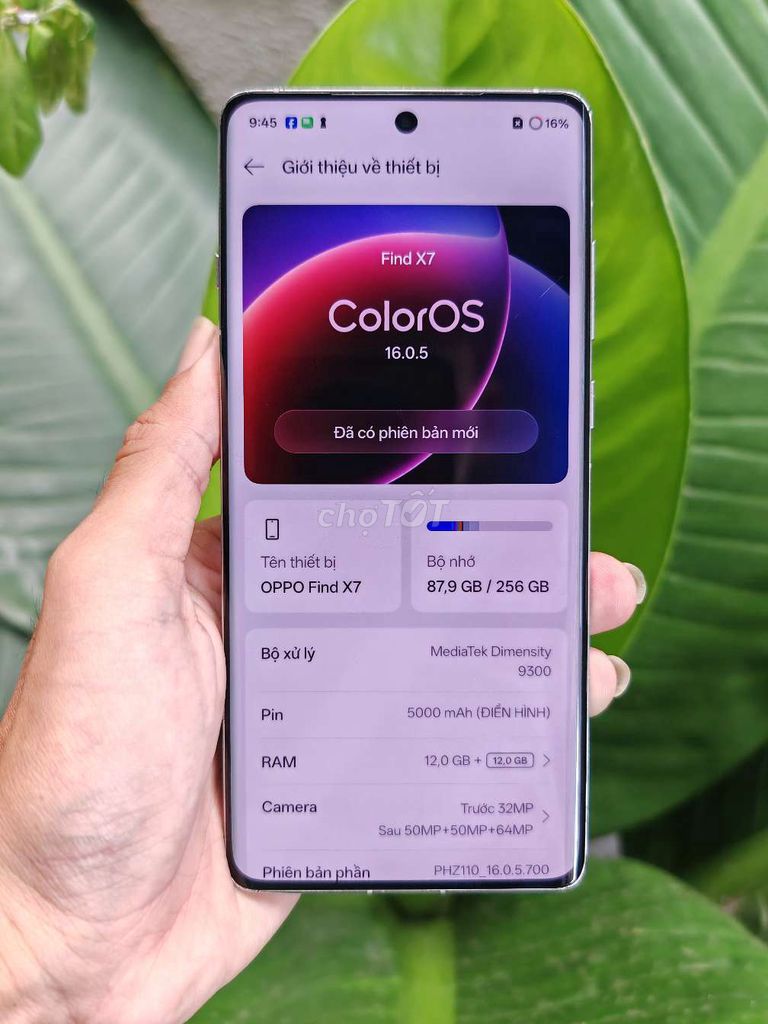 OPPO Find X7 12GB/256GB Xám, Trắng. Mua bán Điện thoại tại Quận Ninh Kiều Cần Thơ được đăng bởi sang hình 1