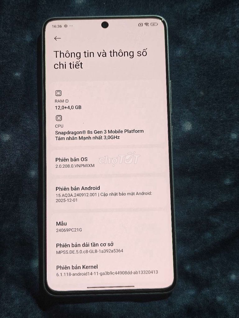 Xiaomi Poco F6 256GB. Mua bán Điện thoại tại Quận Nam Từ Liêm Hà Nội được đăng bởi Hoàng Đông hình 1