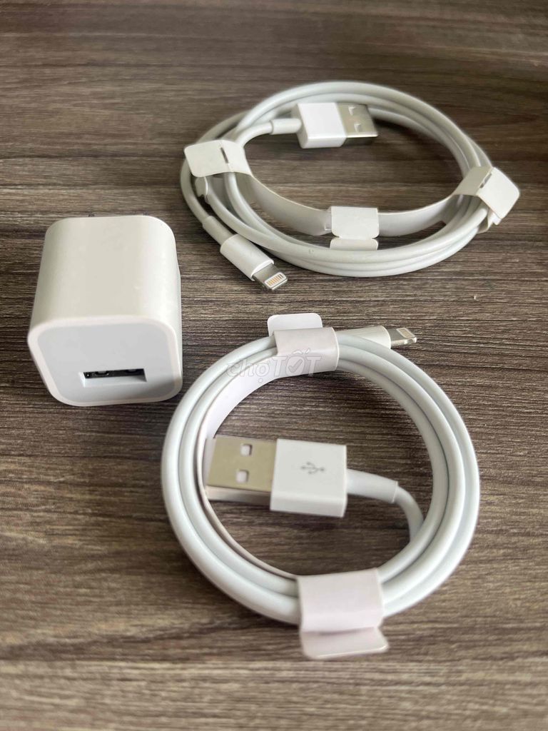 Cốc sạc thường, sạc nhanh + cáp sạc IPhone