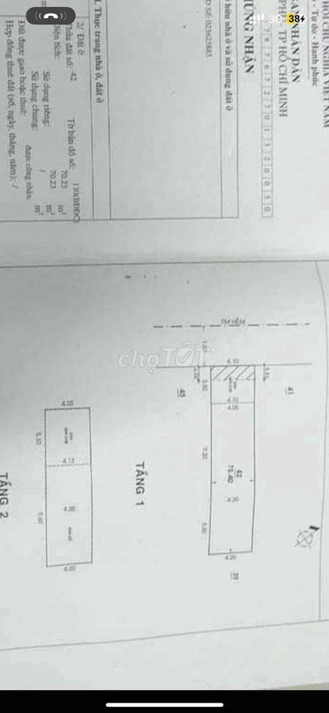 Chính chủ bán gấp nhà hẻm nhựa sát mt lê trọng tấn 4,20 x 17m giá 5,65