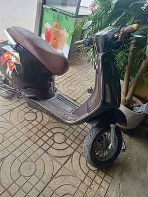 Xe máy điện Vespa màu Nâu đen. Mua bán Xe điện tại Quận Bình Tân Tp Hồ Chí Minh được đăng bởi Hoa mộc lan