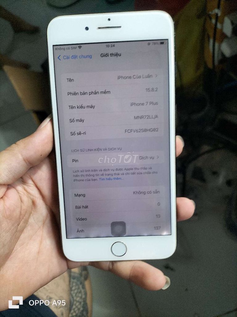 7plus 32gb lock sạch icloud lỗi  vặt..750k