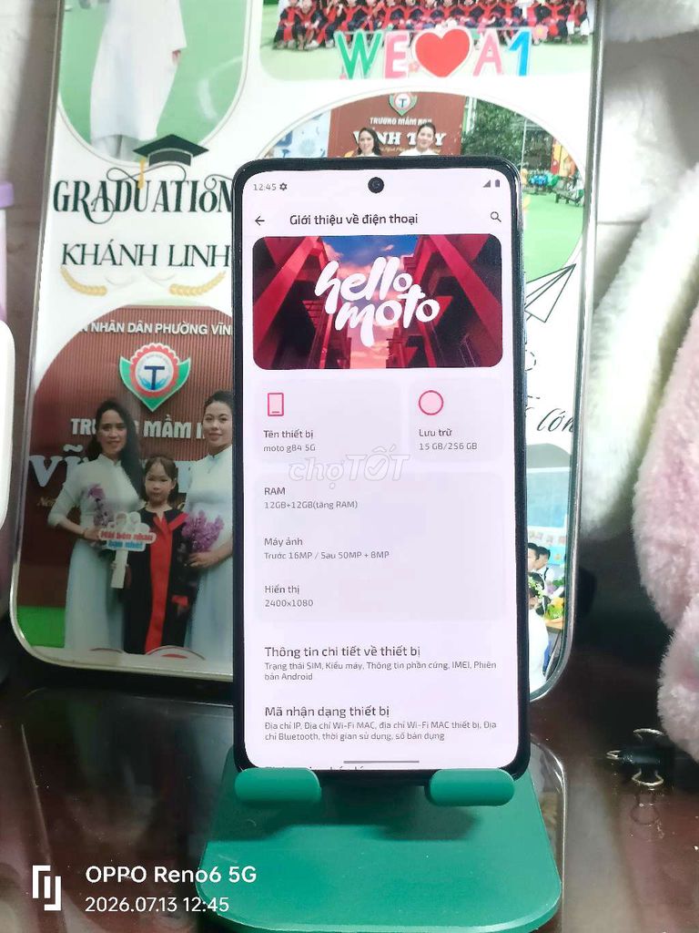 Motorola Moto G84 5G 12GB/256GB Xám. Mua bán Điện thoại tại Quận Hai Bà Trưng Hà Nội được đăng bởi anh dũng hình 1