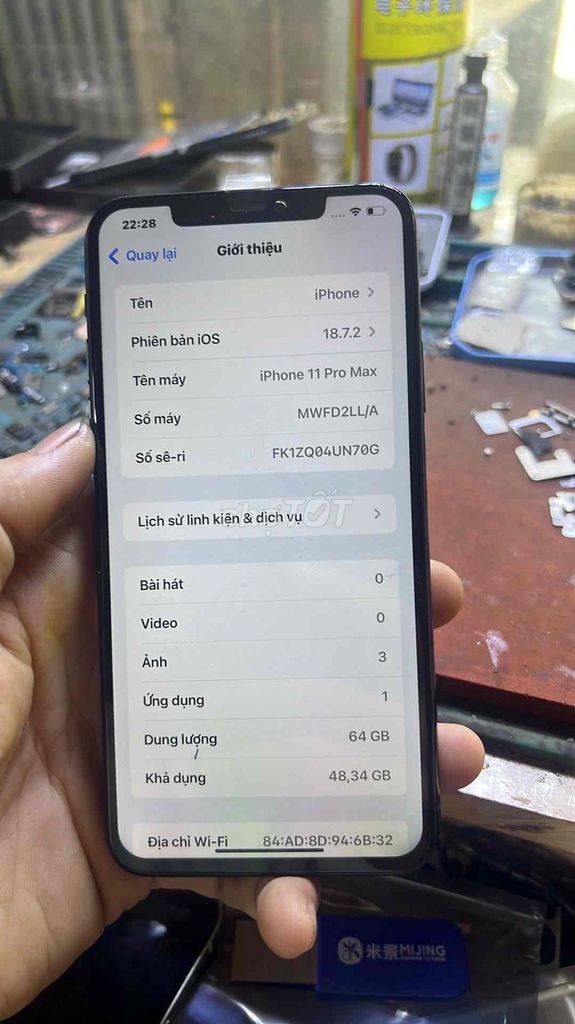 iPhone 11 Pro Max 64GB Không sóng. Mua bán Điện thoại tại Quận Bình Tân Tp Hồ Chí Minh được đăng bởi tuấn anh hình 1