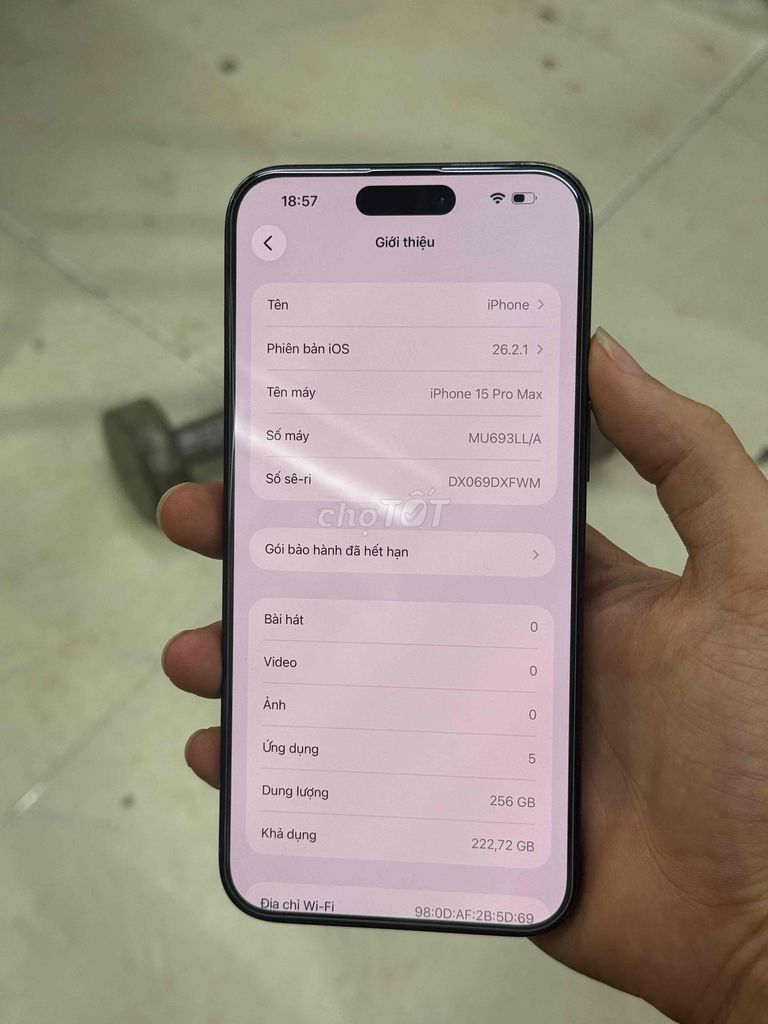 Apple iPhone 15 Pro Max 256GB Xanh pin 84%. Mua bán Điện thoại tại Quận Hà Đông Hà Nội được đăng bởi Nguyễn Mạnh Quang hình 1