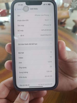 Máy iphone 14 dùng đang rất tốt.cần lên đời máy. Mua bán Điện thoại tại Thị xã Nghi Sơn Thanh Hóa được đăng bởi Nguyễn Hưng Quân