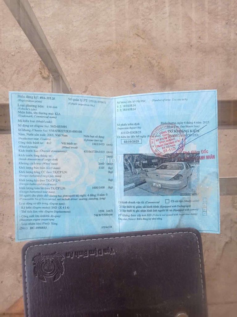 37 2004 1.6 MT - 56789 km. Mua bán Ô tô tại Thị xã Kiến Tường Long An được đăng bởi Trương Duy Thanh hình 6