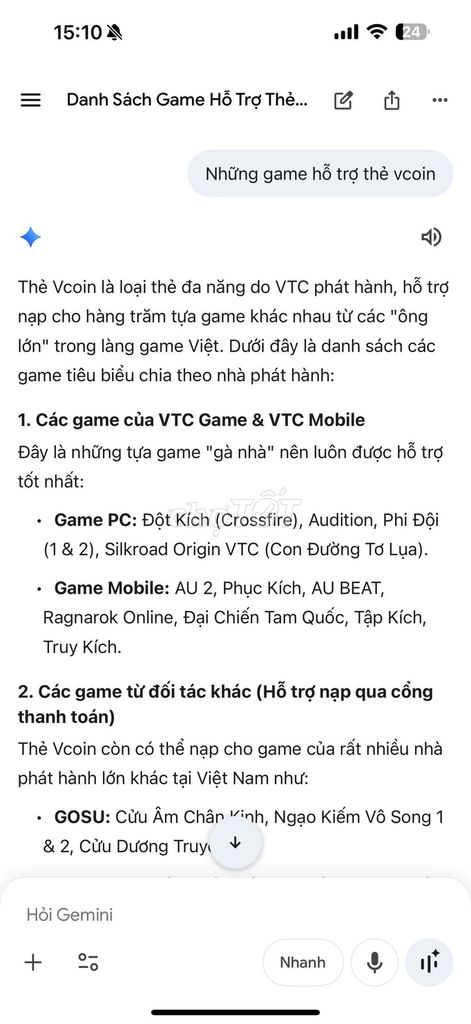 Thẻ game VTC Game Vcoin. Mua bán Thiết bị chơi game tại Thành phố Bắc Giang Bắc Giang được đăng bởi thân tuấn  hình 1