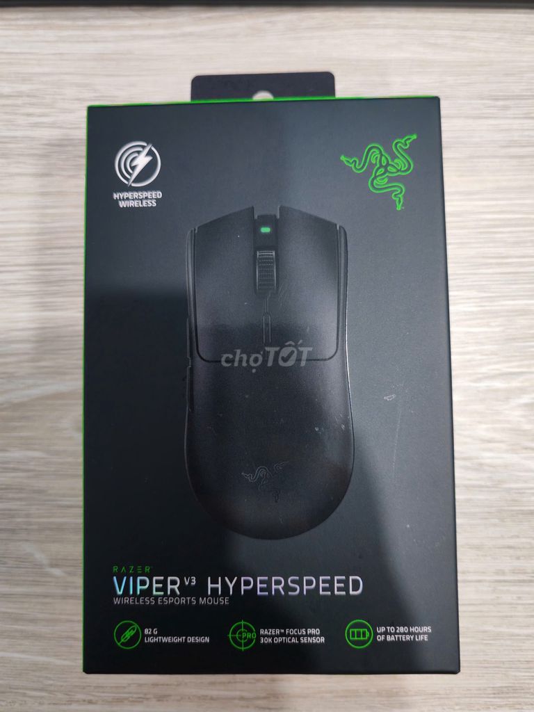 Chuột Gaming không dây Razer Viper V3 HyperSpeed . Mua bán Phụ kiện (Màn hình, Chuột...) tại Quận Tân Phú Tp Hồ Chí Minh được đăng bởi Đức Vinh hình 1