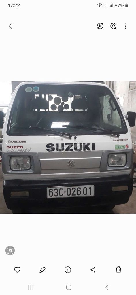 Suzuky thùng bạt inox,đ 210,chính chũ,đồng sơn đẹp