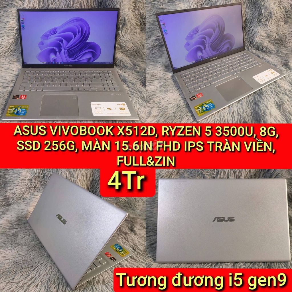 ASUS VIVOBOOK X512D R5 3500U 15.6 inch 8GB/256GB Bạc Like New. Mua bán Laptop tại Quận 10 Tp Hồ Chí Minh được đăng bởi Hội Đồ Điện Tử hình 1