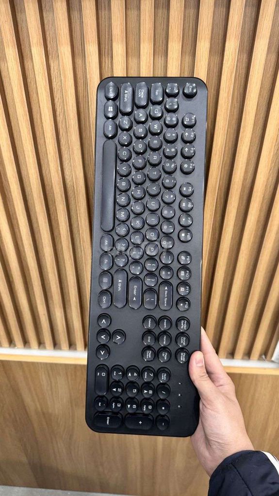 Bộ bàn phím chuột không dây kiểu dáng máy đánh chữ