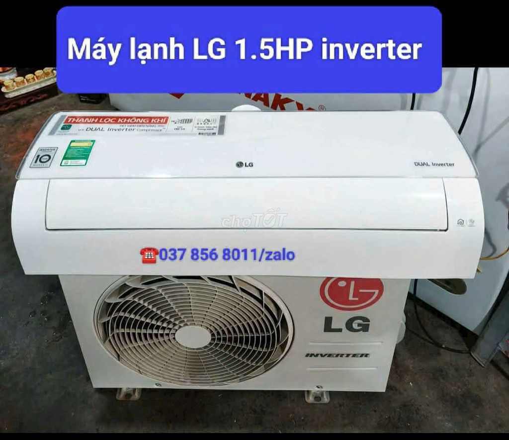 Máy lạnh LG Inverter 1.5 HP lọc không khí Trắng. Mua bán Máy lạnh, điều hoà tại Thành phố Nha Trang Khánh Hòa được đăng bởi Điện Lạnh Duy Quang Nha Trang   hình 1