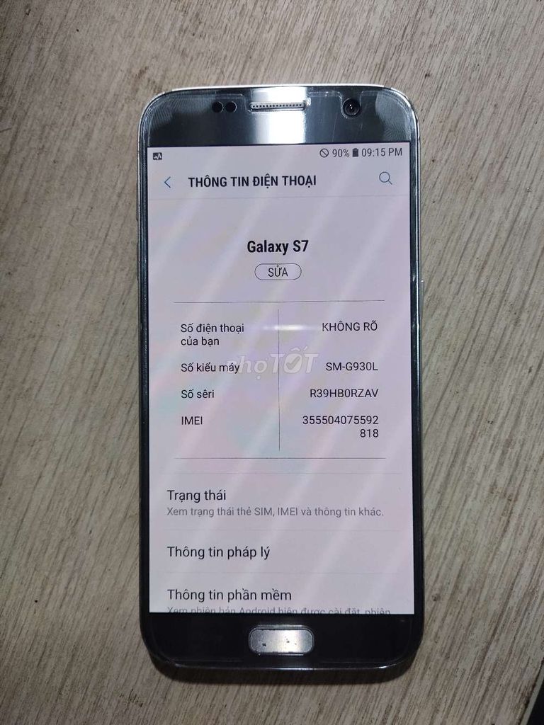 Samsung S7 ram4/32GB Bạc. Mua bán Điện thoại tại Quận Tân Phú Tp Hồ Chí Minh được đăng bởi phạm văn hình 1
