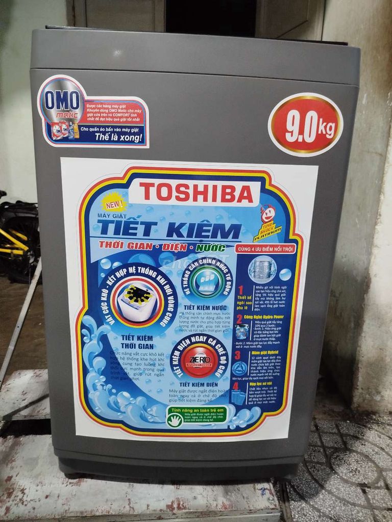 Máy giặt Toshiba 9.0kg cửa trên Xám mới 95%. Mua bán Máy giặt tại Huyện Xuyên Mộc Bà Rịa - Vũng Tàu được đăng bởi duy trinh hình 1