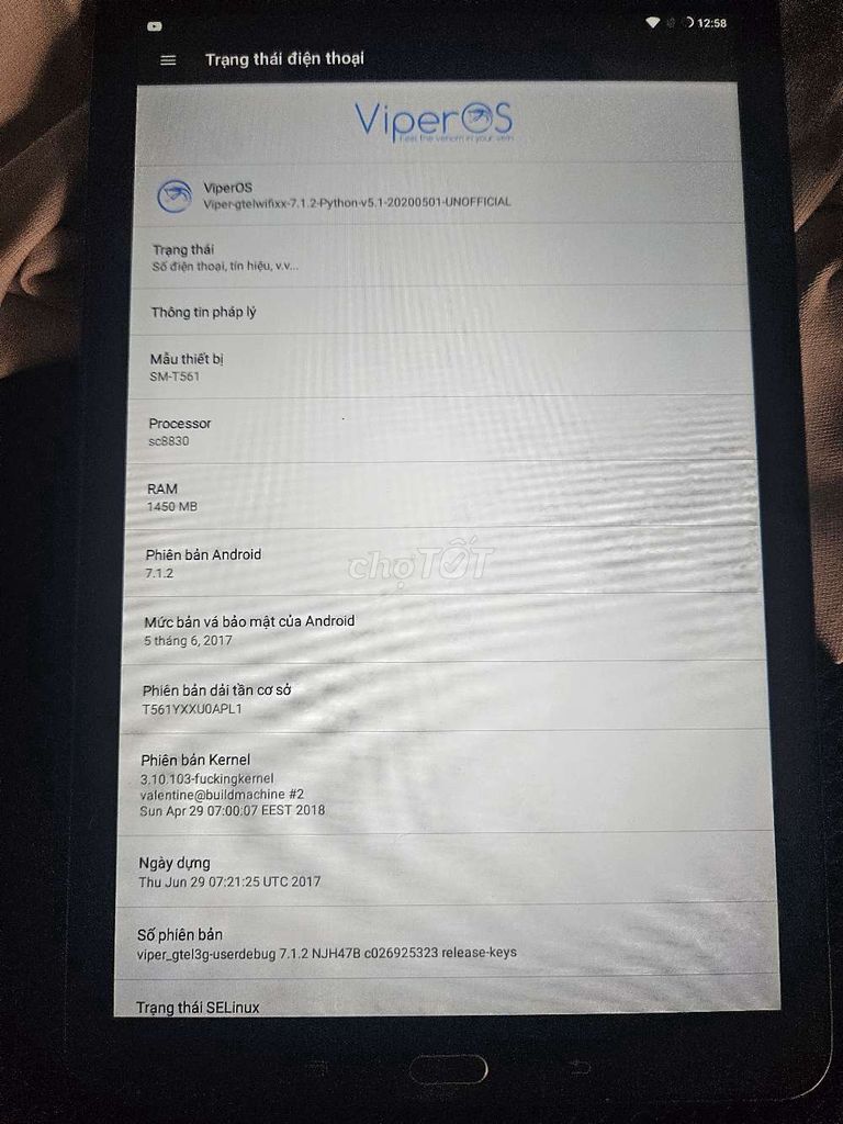 Samsung tab 10in. Mua bán Máy tính bảng tại Quận Gò Vấp Tp Hồ Chí Minh được đăng bởi thanhTran hình 1