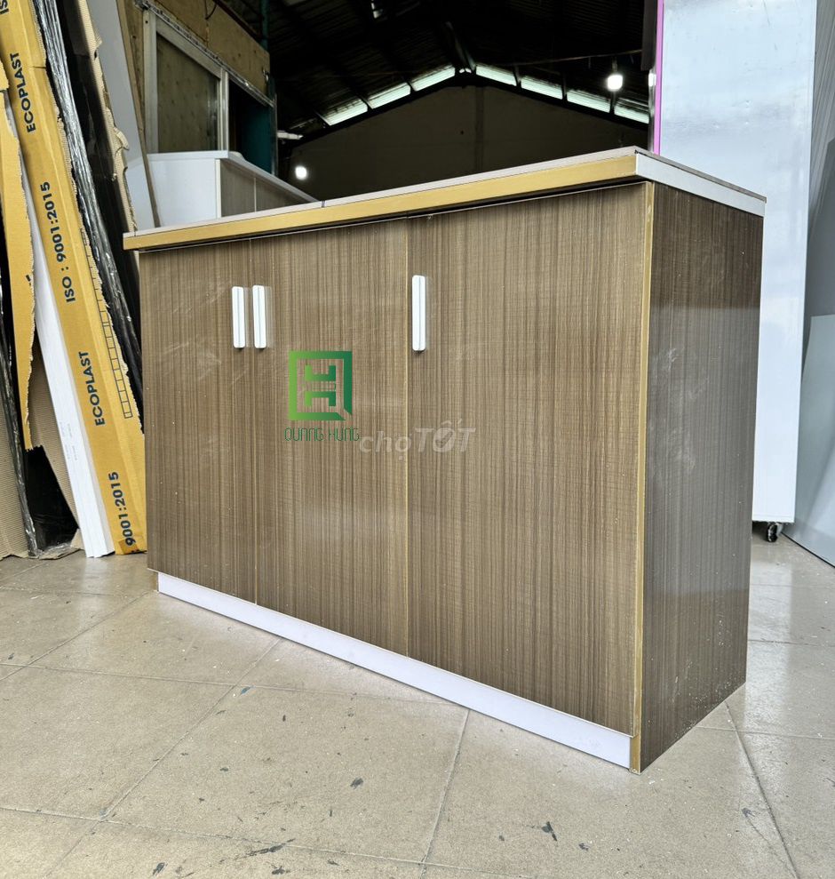 Tủ bếp Nhựa Đài Loan Vân gỗ 81cm. Mua bán Tủ, kệ gia đình tại Quận 3 Tp Hồ Chí Minh được đăng bởi Nội Thất Quang Hùng TD hình 1
