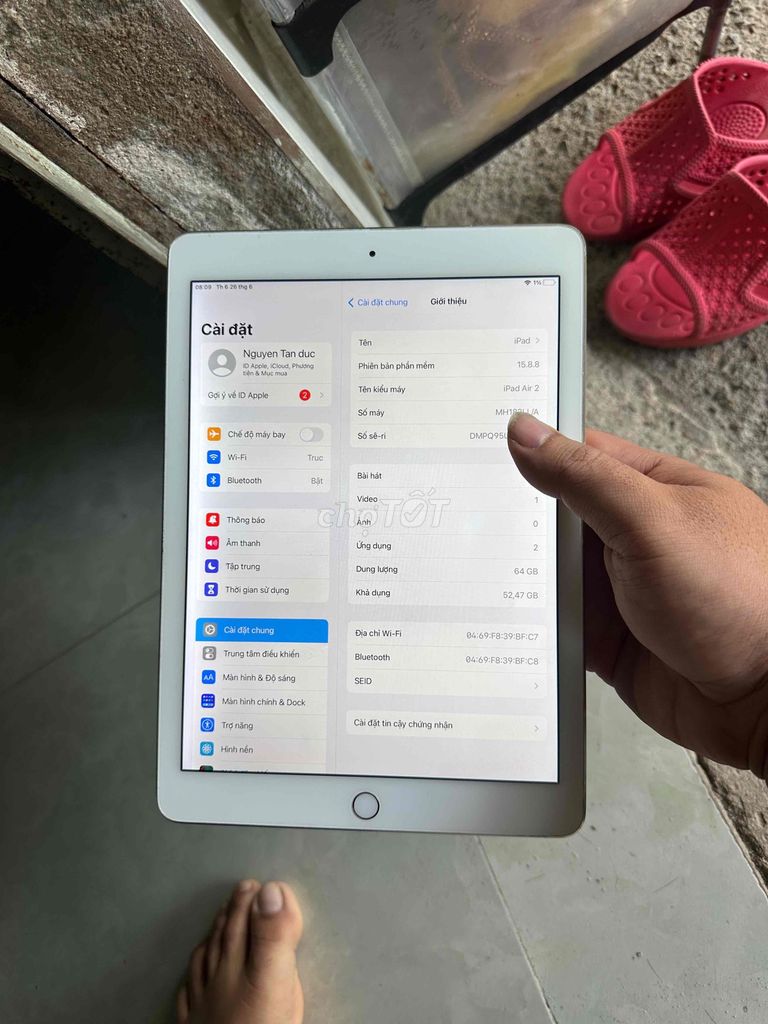 Apple iPad Air 2 64GB Vàng. Mua bán Máy tính bảng tại Thành phố Thuận An Bình Dương được đăng bởi tấn đức hình 1