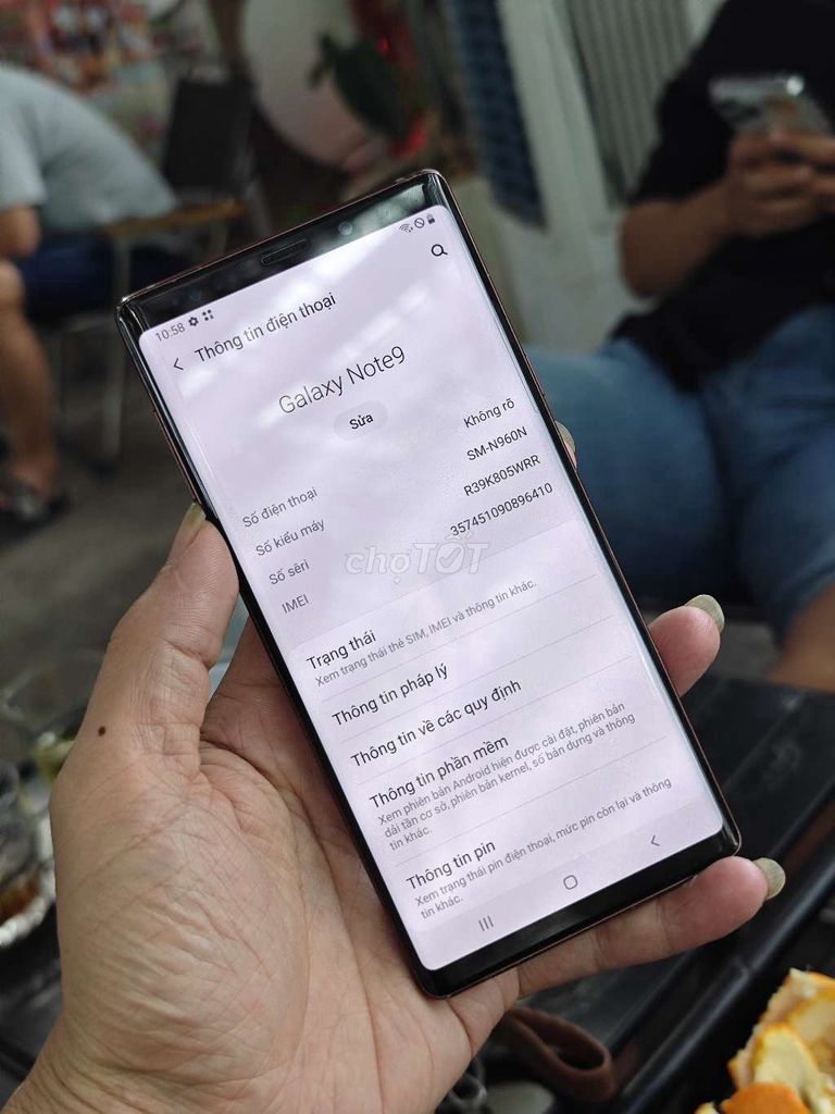Samsung Galaxy Note 9 128GB Đồng Hàn Quốc. Mua bán Điện thoại tại Quận Bình Tân Tp Hồ Chí Minh được đăng bởi nguyễn sang  hình 1