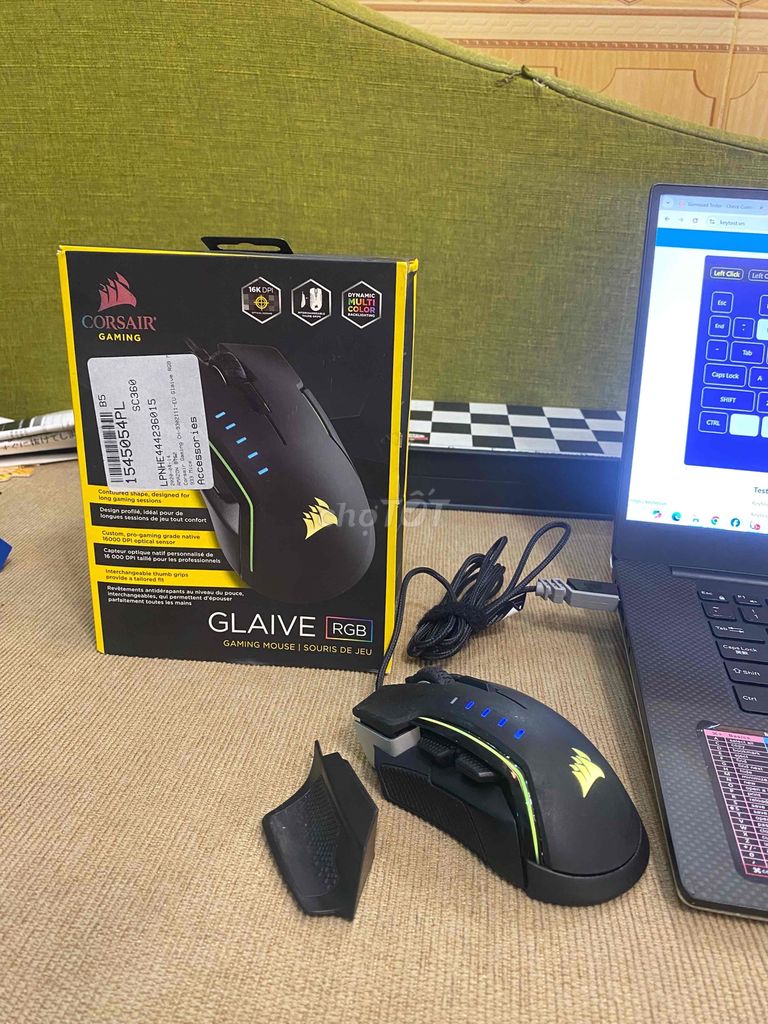 Chuột Corsair Glaive RGB Aluminum (CH-9302111-AP)