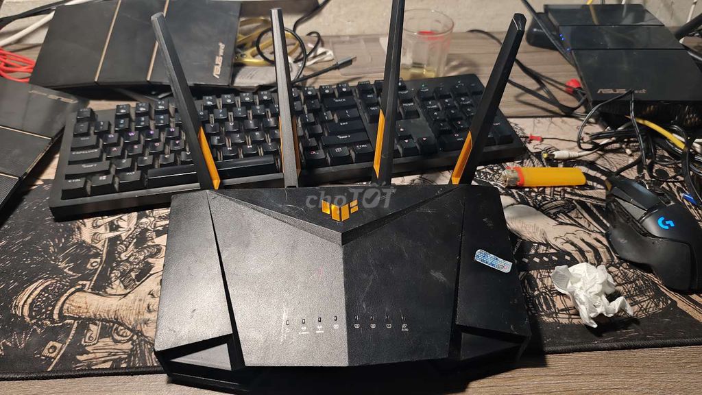 Router Wi-Fi ASUS TUF Gaming AX4200 Đen. Mua bán Phụ kiện (Màn hình, Chuột...) tại Thị xã Bỉm Sơn Thanh Hóa được đăng bởi APao shop hình 1