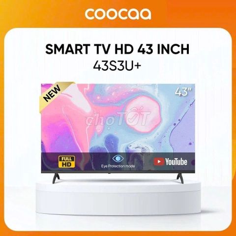 Smart Tivi Coocaa 43S3U+ Full HD 43" Sắc Nét. Mua bán Tivi, Âm thanh tại Quận Bình Thạnh Tp Hồ Chí Minh được đăng bởi T HOUSE GIÁ KHO hình 1