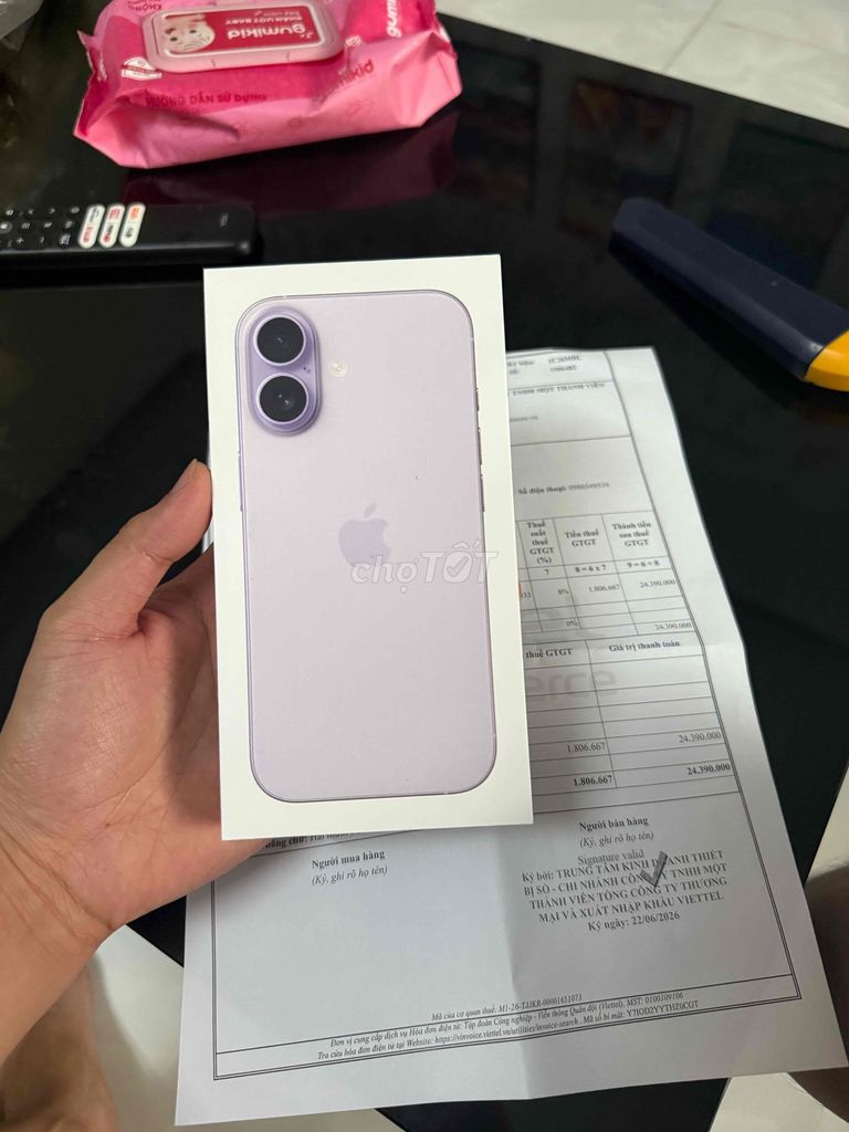 Apple iPhone 17 Tím 256gb newseal viettelstore. Mua bán Điện thoại tại Quận 12 Tp Hồ Chí Minh được đăng bởi Thanh Nguyên H hình 1