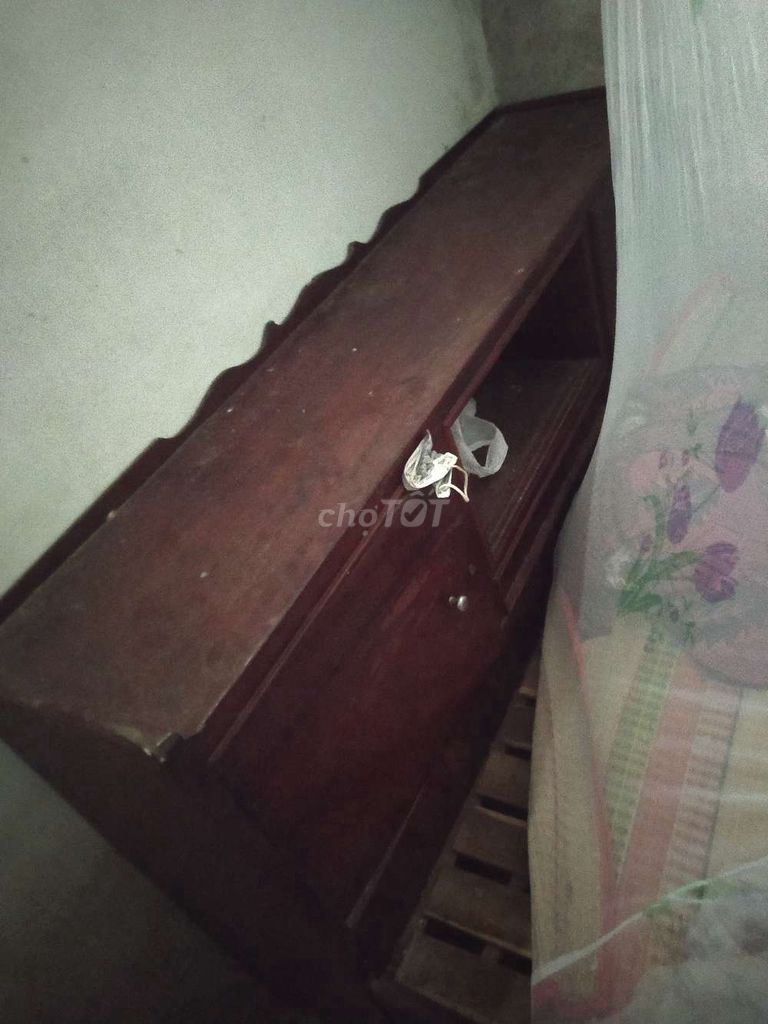 Giường hộp gỗ Nâu đỏ. Mua bán Giường, chăn ga gối nệm tại Huyện Tam Bình Vĩnh Long được đăng bởi Phạm Anh Tuấn  hình 1