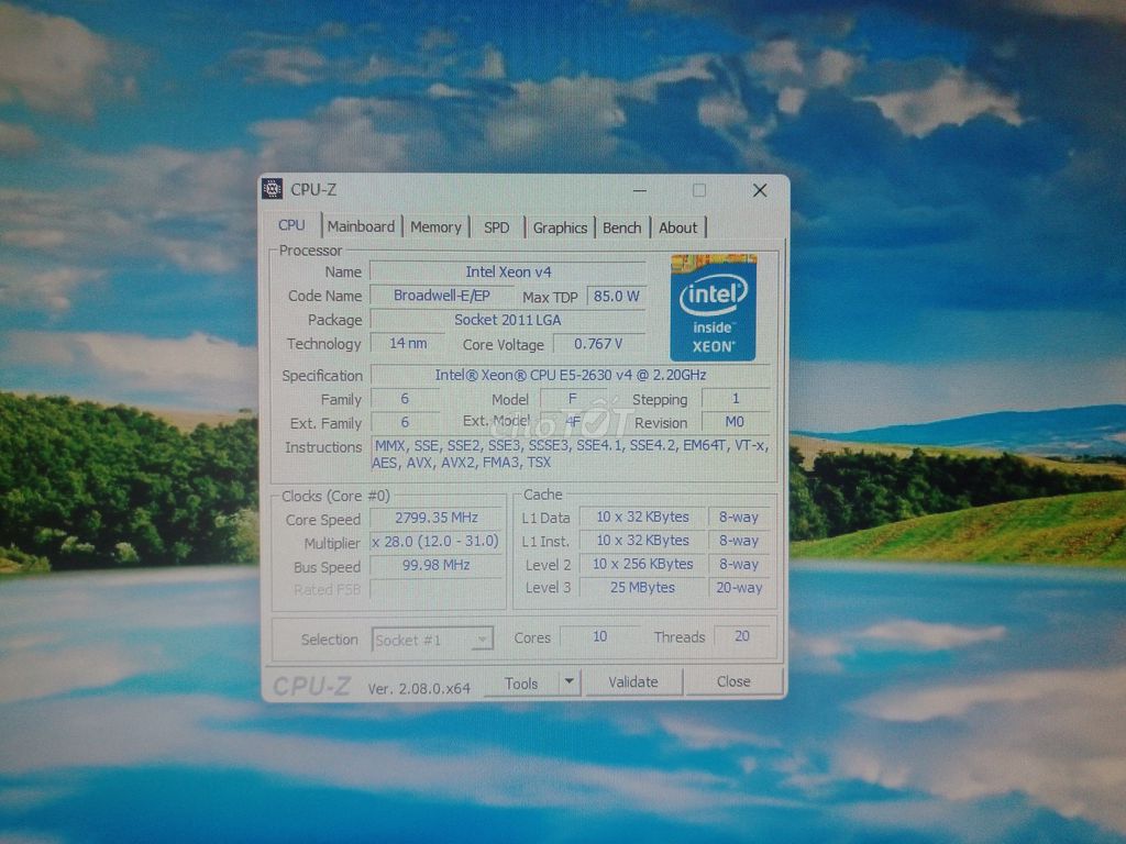 Bộ chuyên đồ họa X99 E5 2630v4 RAM 16Gb DDR4 Dell