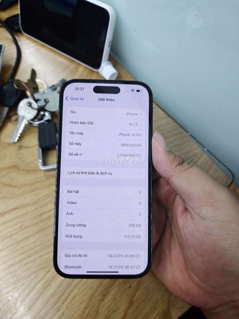 Apple iPhone 14 Pro 128GB Hàn Quốc Đã qua sử dụng. Mua bán Điện thoại tại Quận Hai Bà Trưng Hà Nội được đăng bởi Duc Minh hình 1