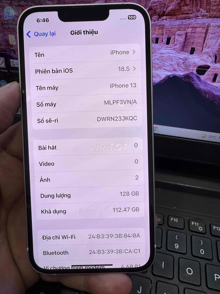 Apple iPhone 13 128GB Hồng. Mua bán Điện thoại tại Quận 6 Tp Hồ Chí Minh được đăng bởi QUỐC THIÊN BÁN GÓP 0 ĐỒNG  hình 1