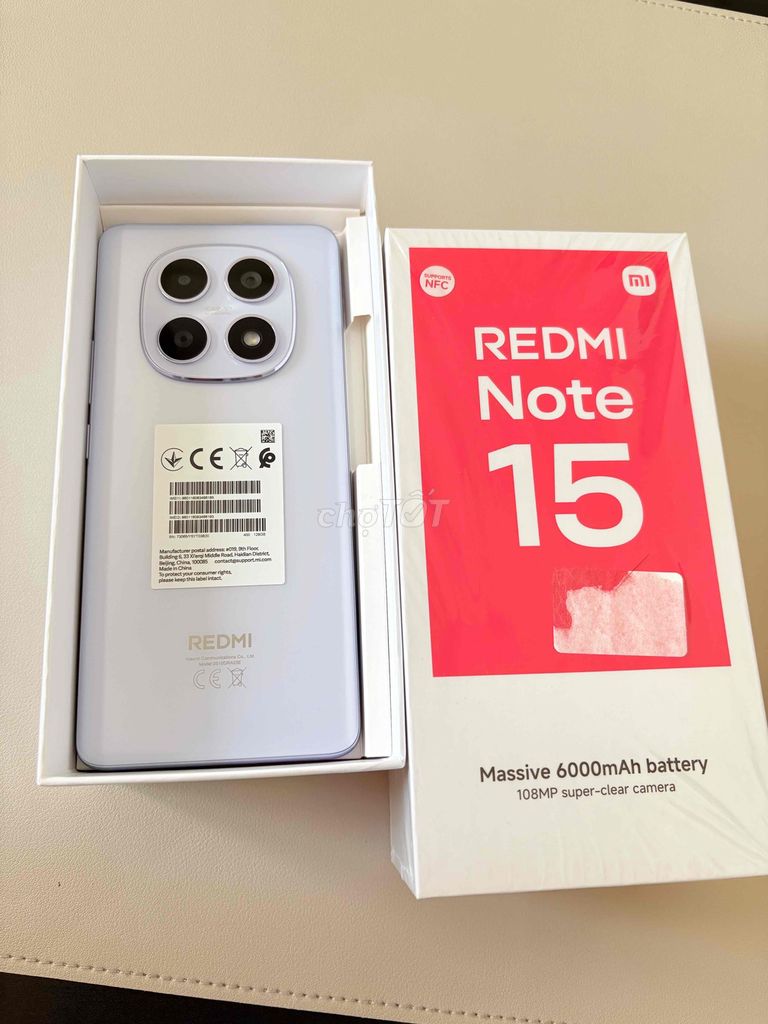Xiaomi Redmi Note 15 6/128GB fullbox Bh hãng. Mua bán Điện thoại tại Quận Ninh Kiều Cần Thơ được đăng bởi  Anh Lê hình 1