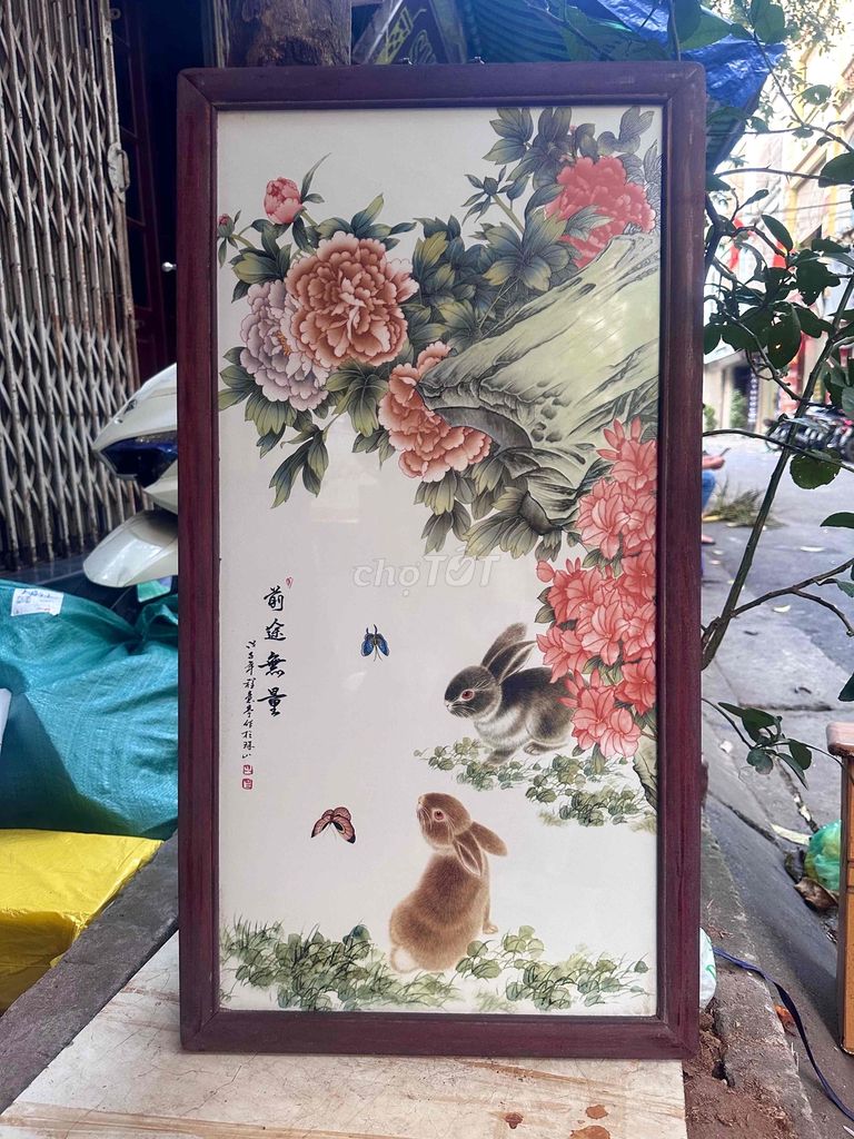 tranh sứ độc lạ kt 29x37cm giá 800k