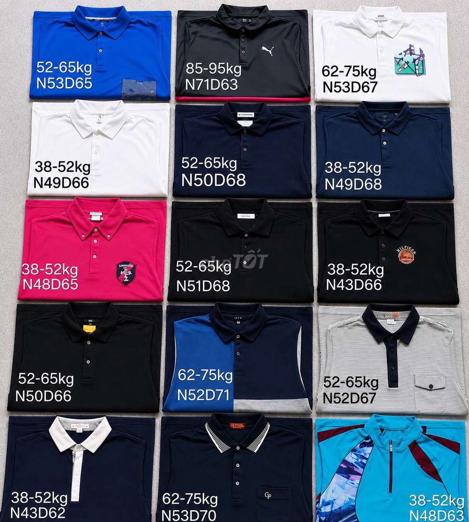 Áo polo Vải thun Đa dạng size Đa dạng. Mua bán Quần áo tại Thành phố Hải Dương Hải Dương được đăng bởi Hải Anh hình 1