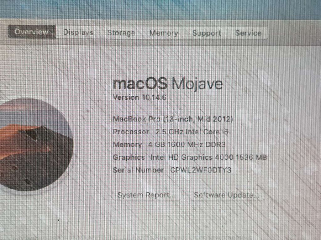 Macbook pro 2012 dòng MD101 i5 2.5g 8g 128g pin 4h