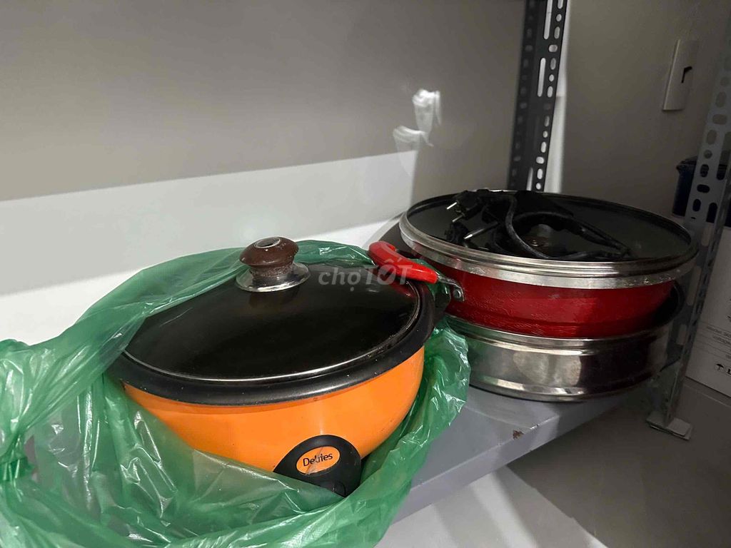 Nồi lẩu điện Delites Cam, Đỏ Kim loại. Mua bán Bếp, lò, đồ điện nhà bếp tại Quận Hải Châu Đà Nẵng được đăng bởi Nghĩa hình 1