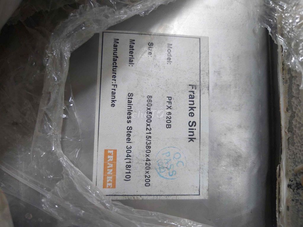 Bồn rửa chén Franke PFX 620B Inox 304. Mua bán Thiết bị vệ sinh, nhà tắm tại Thành phố Thủ Đức Tp Hồ Chí Minh được đăng bởi vinnhung hình 1