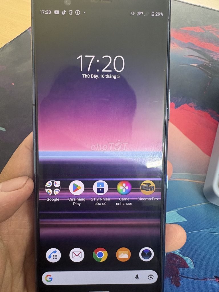 Sony Xperia 5 Xanh Hỏng khóa vân tay. Mua bán Điện thoại tại Quận Hoàng Mai Hà Nội được đăng bởi Nhật 52. Đặng Minh hình 1