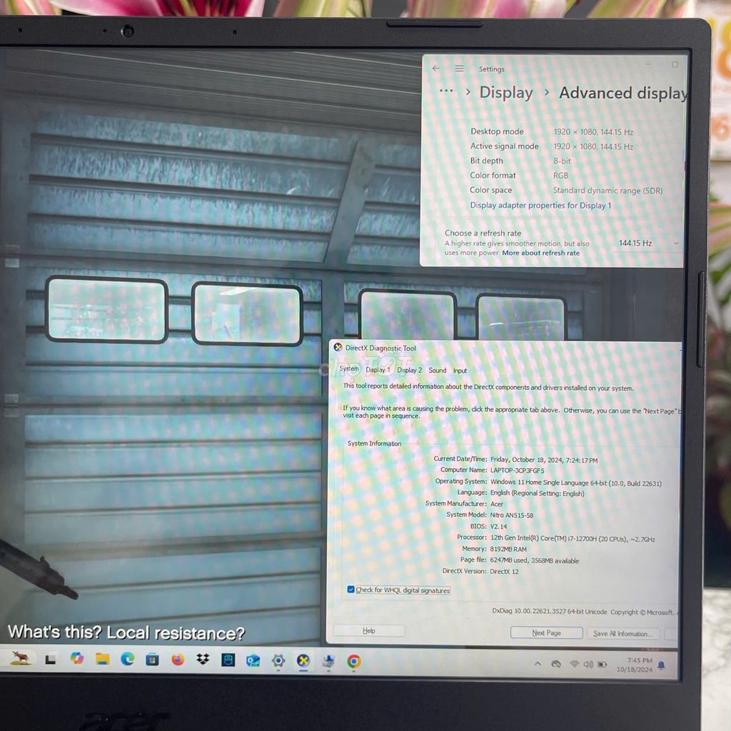 Acer Nitro 5 Tiger AN515-58 I7-12700H RTX 3050. Mua bán Laptop tại Quận Tân Phú Tp Hồ Chí Minh được đăng bởi phan trọng thiện hình 4