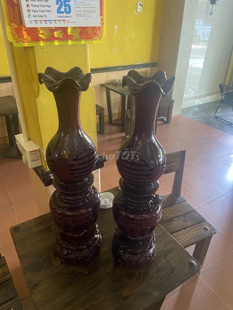 Đèn trang trí Gỗ sơn Nâu đỏ 60cm. Mua bán Nội thất, đồ gia dụng khác tại Thành phố Huế Thừa Thiên Huế được đăng bởi Trần quốc bảo hình 1