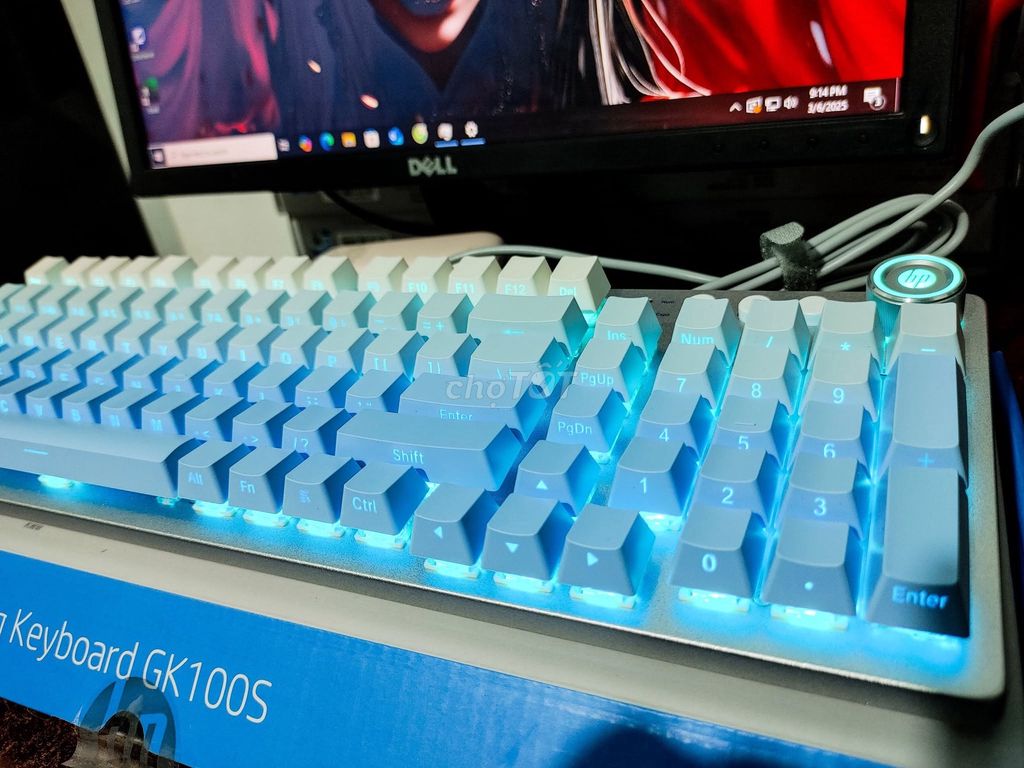 Bàn phím cơ HP GK100S. Mua bán Phụ kiện (Màn hình, Chuột...) tại Huyện Lộc Ninh Bình Phước được đăng bởi Tài hình 1