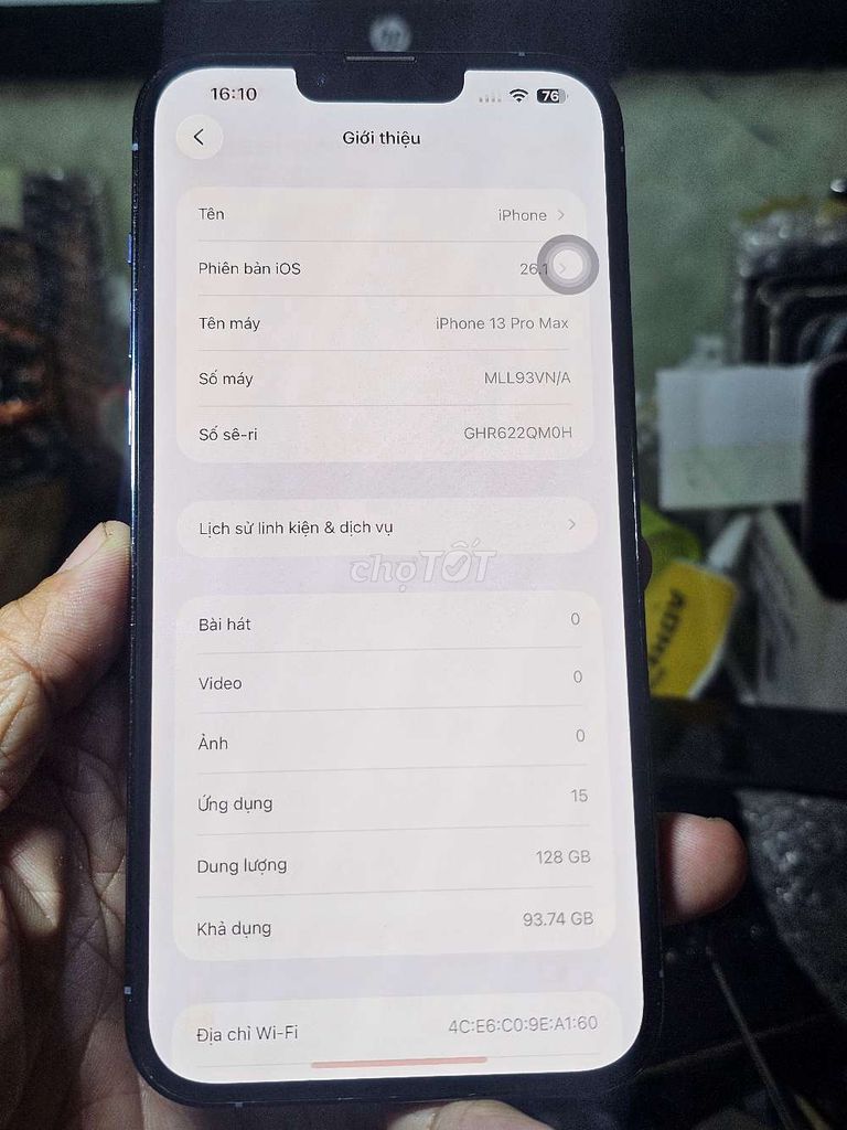  iPhone 13 Pro Max 128GB VN giá rẻ bèo nhèo . Mua bán Điện thoại tại Quận 8 Tp Hồ Chí Minh được đăng bởi Thiên Hòa mobile  hình 1