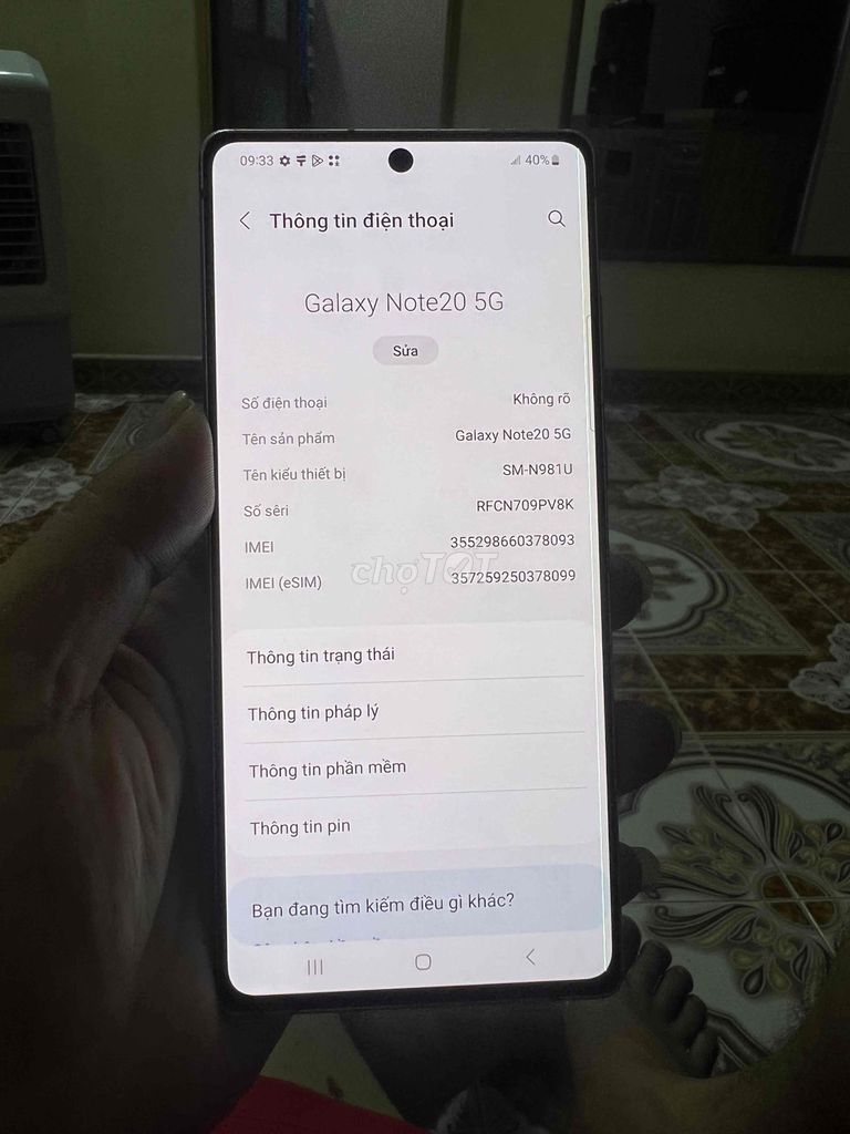 Samsung Note 20 5G 8GB/128GB Đồng Like New. Mua bán Điện thoại tại Quận Ba Đình Hà Nội được đăng bởi Nguyen ha hình 1