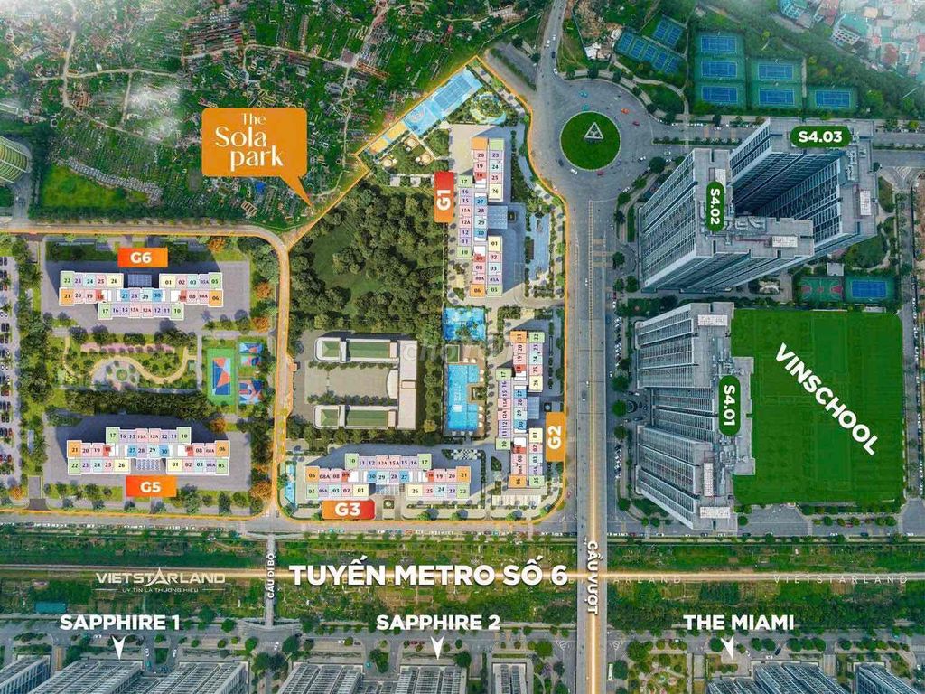 Cần Bán Căn Hộ 47,6m2 G1 Sola Park Vinhomes Smart City