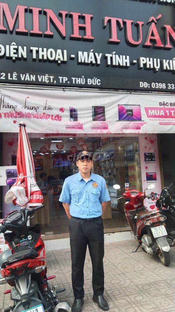 Bảo Vệ Cửa Hàng Minh Tuấn Mobile 9H-22H, 7,8TR