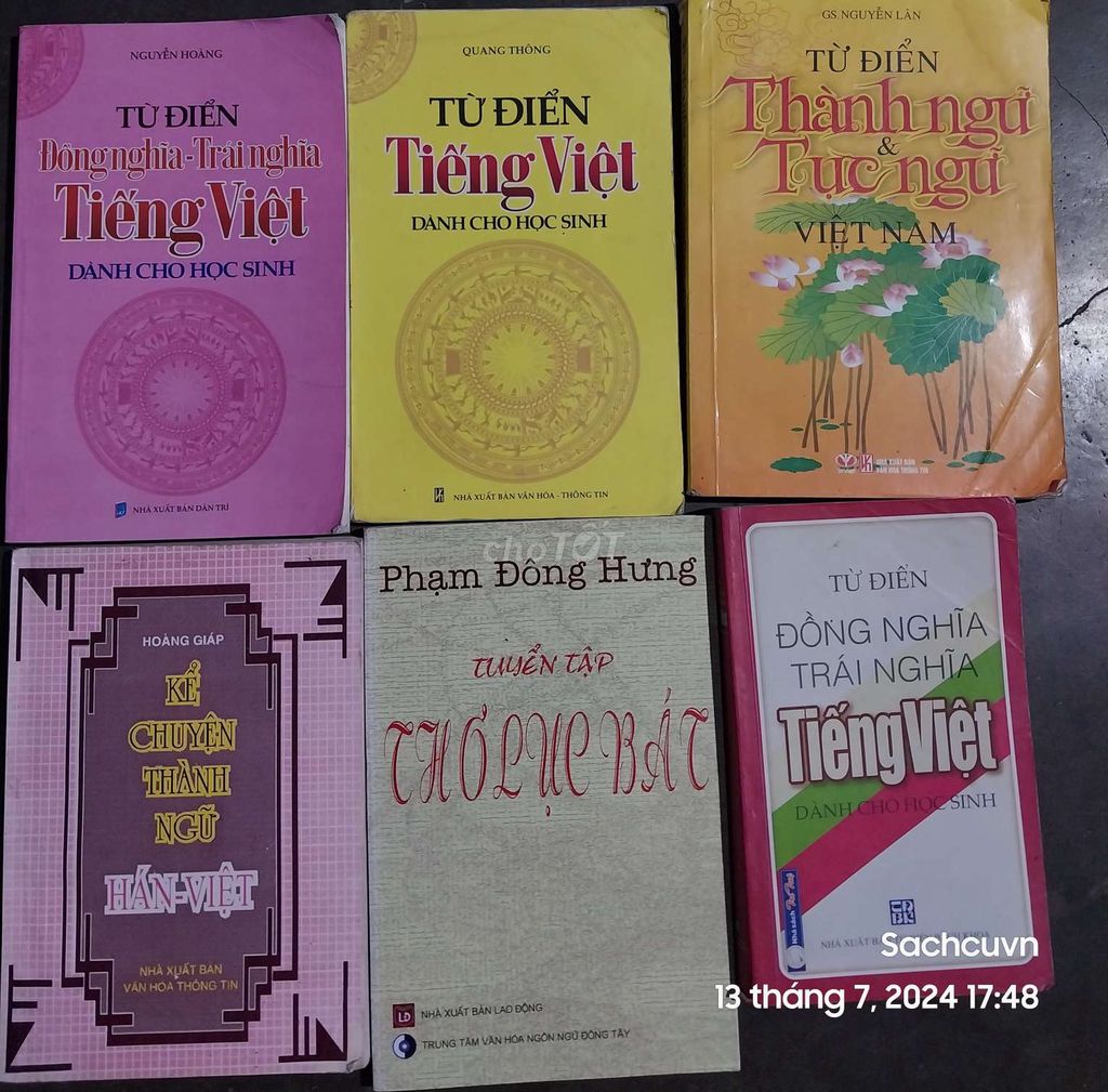 Combo sách từ điển, thành ngữ, tục ngữ, đồng