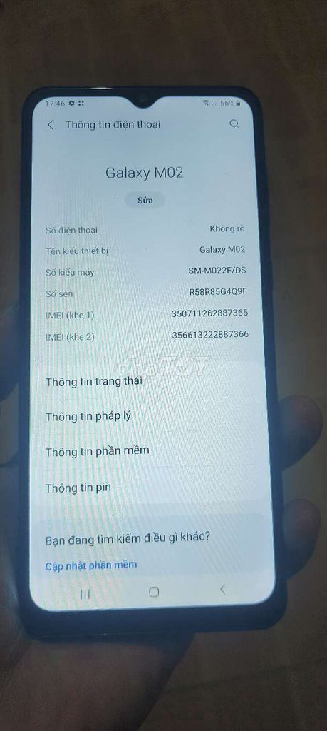 Samsung Galaxy M02 3GB 32GB Xanh. Mua bán Điện thoại tại Huyện Tiên Du Bắc Ninh được đăng bởi Nguyễn Hùng hình 1