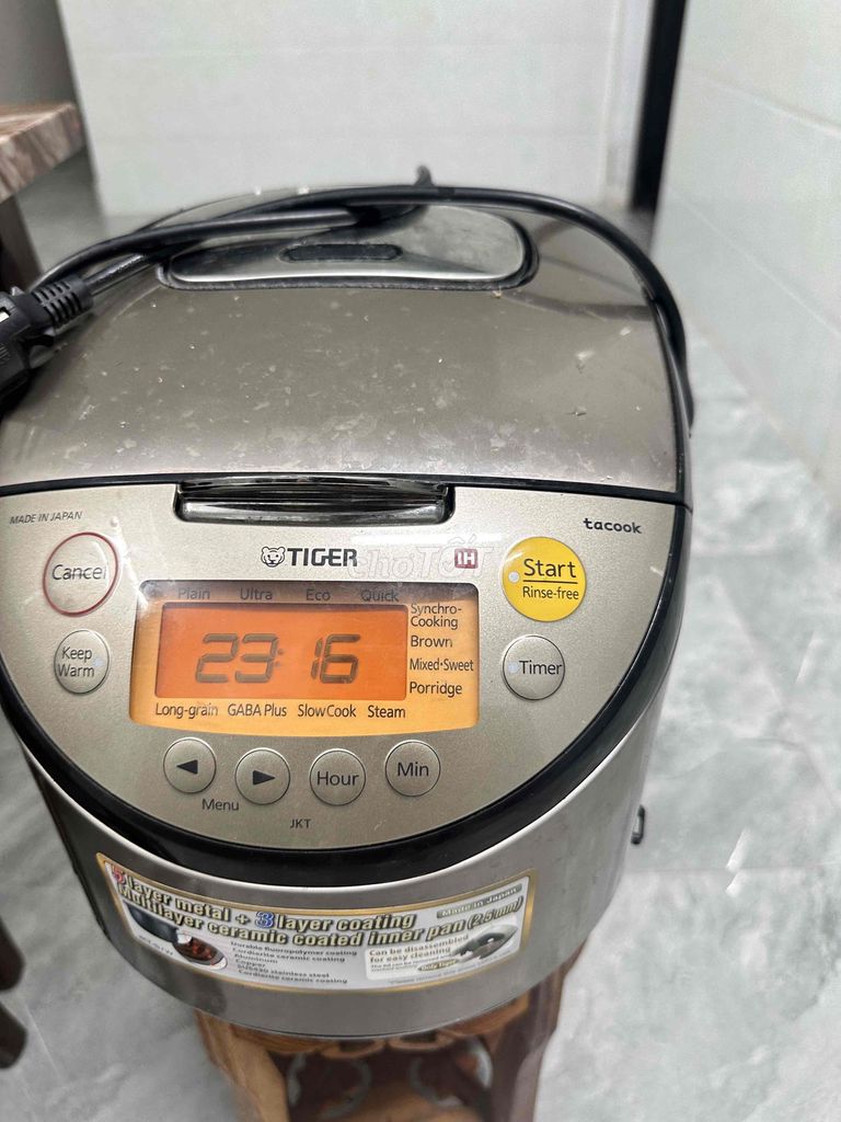 Nồi cơm điện Tiger JKT-S18W Bạc. Mua bán Bếp, lò, đồ điện nhà bếp tại Quận Kiến An Hải Phòng được đăng bởi Vũ Hùng hình 1
